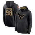 Cooneas H.Texans #98 Sheldon Rankins Player Black Salute to Service Hoodies Limited Game Stitched Jerseys