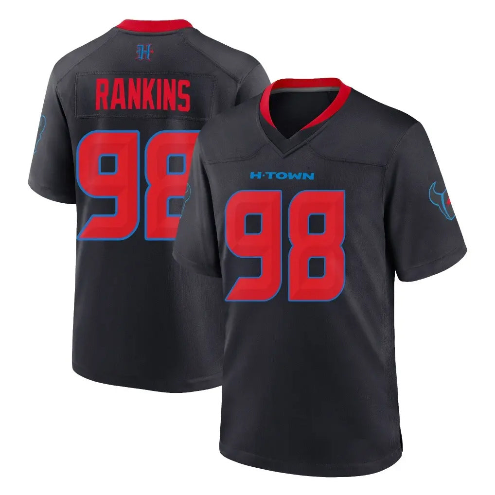 Cooneas H.Texans #98 Sheldon Rankins Player Navy 2nd Alternate Home Game Stitched Jerseys