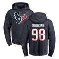 Cooneas H.Texans #98 Sheldon Rankins Player Navy Pro Line Pullover Hoodie Limited Game Stitched Jerseys