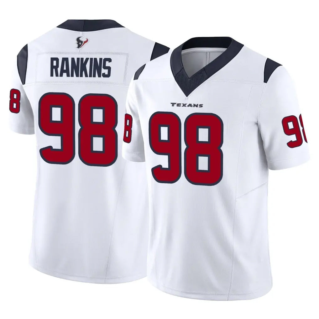Cooneas H.Texans #98 Sheldon Rankins Player White Limited Vapor F.U.S.E. Home Game Stitched Jerseys
