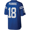 Cooneas IN.Colts #18 Peyton Manning Mitchell & Ness Royal Big & Tall 1998 Retired Player Replica Stitched Puhic  Jersey