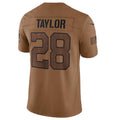 Cooneas IN.Colts #28 Jonathan Taylor Brown 2023 Salute To Service Limited Jersey Stitched Jersey