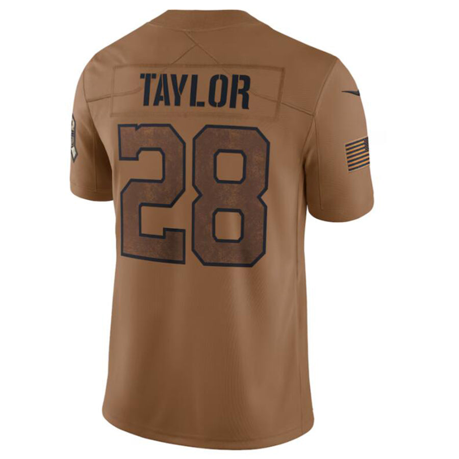 Cooneas IN.Colts #28 Jonathan Taylor Brown 2023 Salute To Service Limited Jersey Stitched Jersey