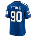 Cooneas IN.Colts #90 Grover Stewart Royal Indiana Nights Alternate Game Jersey American Stitched Football Jerseys