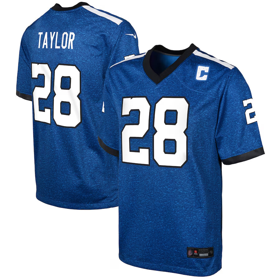 Cooneas IN.Colts Indiana Nights Alternate Game Stitched Jerseys - Royal - #28 Jonathan Taylor Player