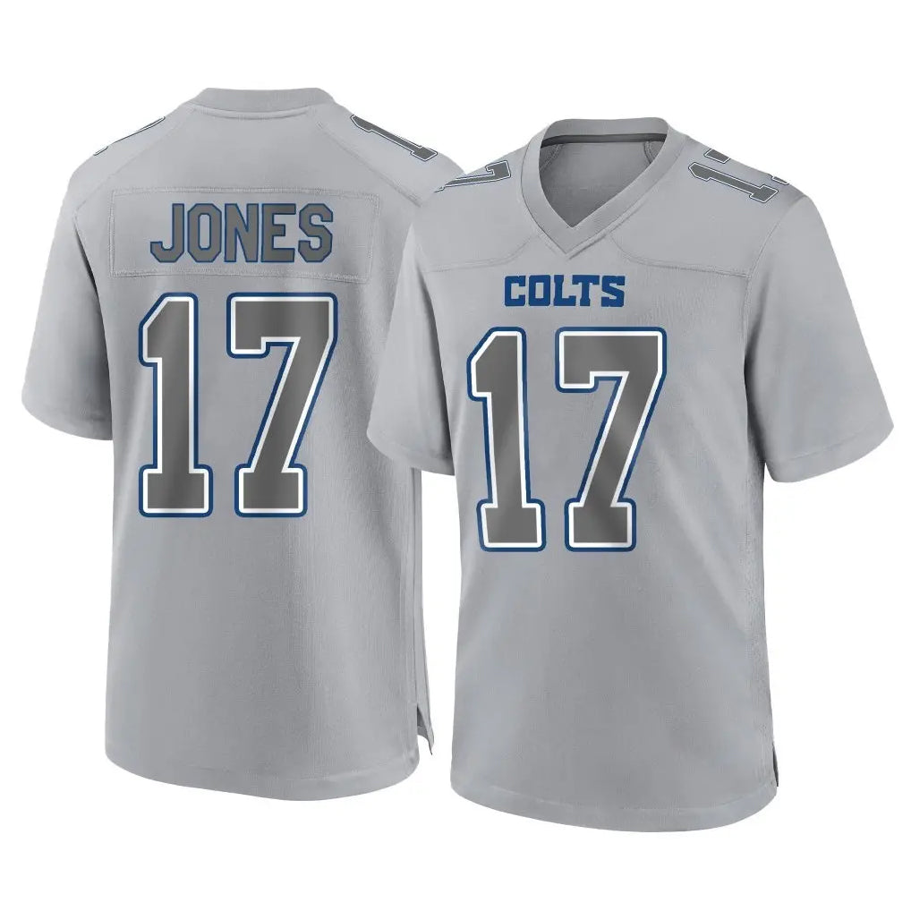 Cooneas IN.Colts #17 Daniel Jones Player Gray Atmosphere Fashion Home Game Stitched Jerseys