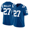 Cooneas IN.Colts #27 Justin Walley Player Royal Limited Vapor F.U.S.E. Home Game Stitched Jerseys