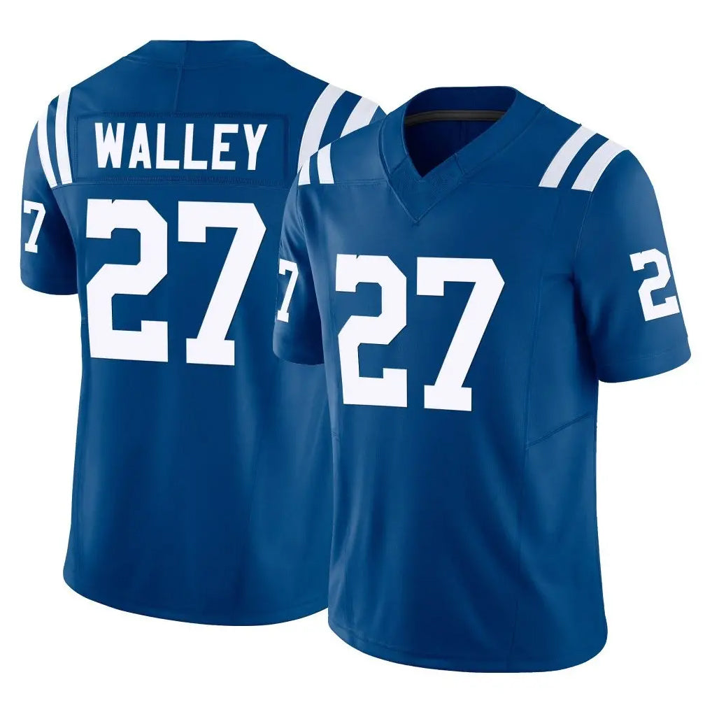 Cooneas IN.Colts #27 Justin Walley Player Royal Limited Vapor F.U.S.E. Home Game Stitched Jerseys