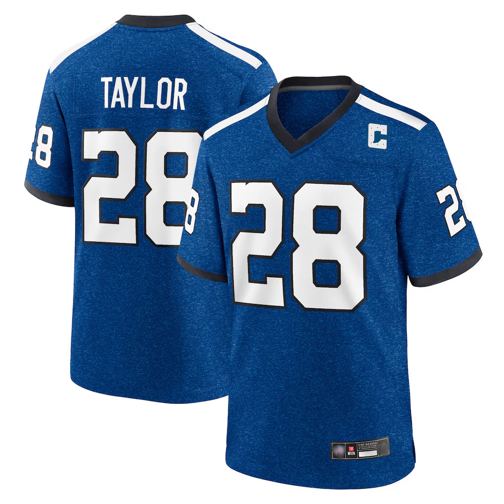 Cooneas IN.Colts #28 Jonathan Taylor Player Royal Alternate Indiana Nights Home Game Stitched Jerseys