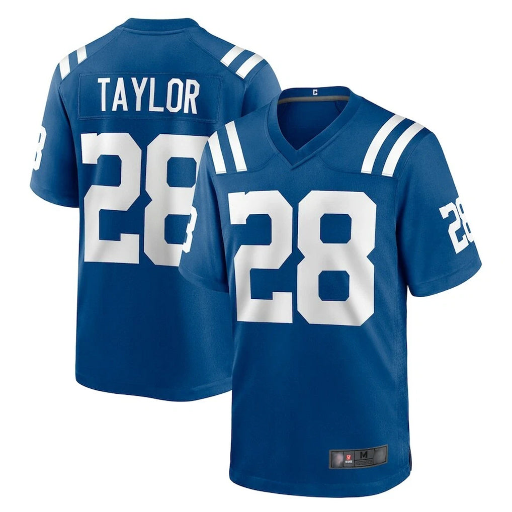 Cooneas IN.Colts #28 Jonathan Taylor Player Royal Home Game Stitched Jerseys
