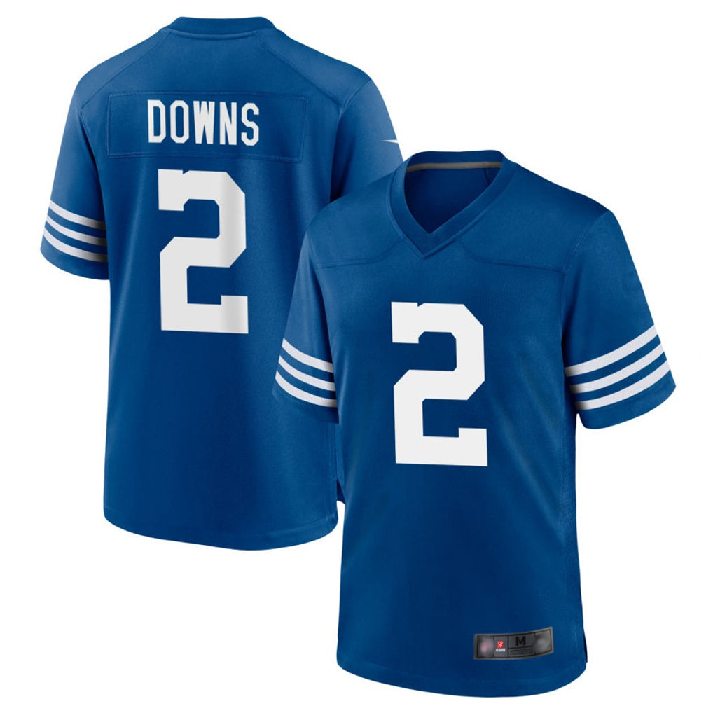 Cooneas IN.Colts #2 Josh Downs Bynum Player Royal Limited Home Game Stitched Jerseys