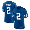 Cooneas IN.Colts #2 Josh Downs Bynum Player Royal Limited Home Game Stitched Jerseys