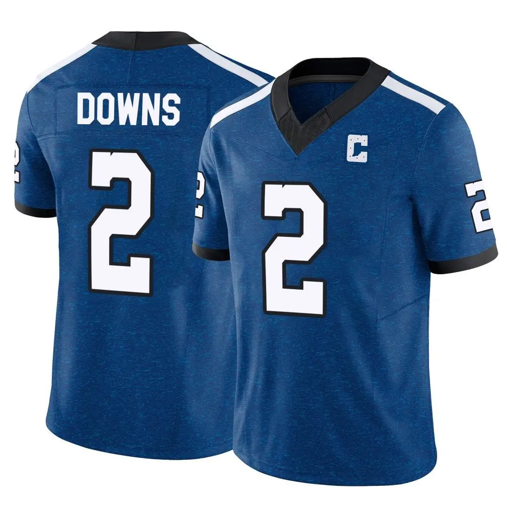 Cooneas IN.Colts #2 Josh Downs Player Royal Limited Indiana Nights Alternate Vapor F.U.S.E. Home Game Stitched Jerseys
