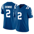 Cooneas IN.Colts #2 Josh Downs Player Royal Limited Vapor F.U.S.E. Home Game Stitched Jerseys