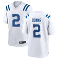 Cooneas IN.Colts #2 Josh Downs Player White Home Game Stitched Jerseys