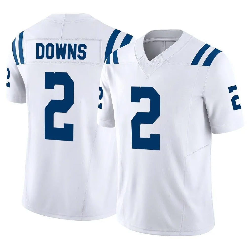 Cooneas IN.Colts #2 Josh Downs Player White Limited Vapor F.U.S.E. Home Game Stitched Jerseys