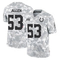 Cooneas IN.Colts #53 CJ Allen Player Arctic Camo Salute To Service Limited Game Stitched Jerseys