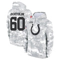 Cooneas IN.Colts #60 Tanor Bortolini Player Arctic Camo Salute to Service Hoodies Limited Game Stitched Jerseys