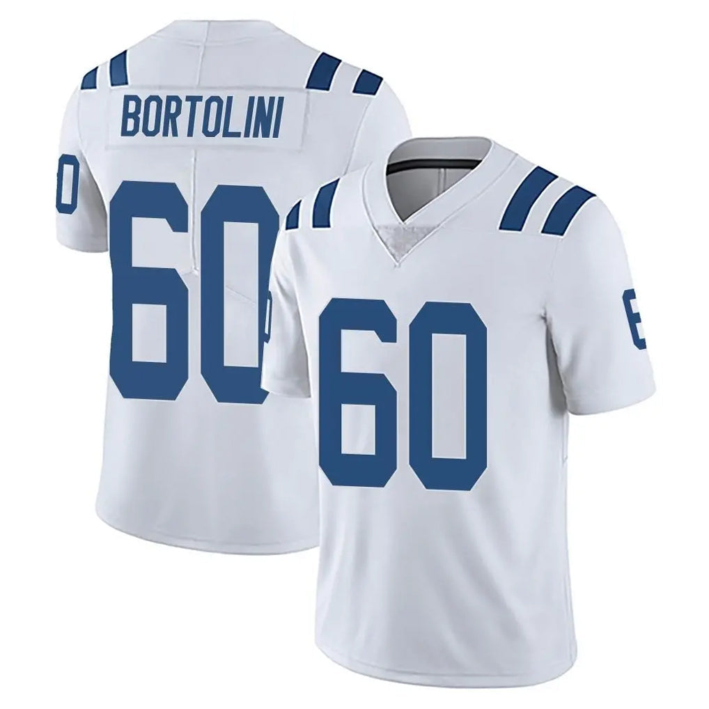 Cooneas IN.Colts #60 Tanor Bortolini Player White Limited Vapor Untouchable Home Game Stitched Jerseys
