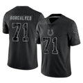 Cooneas IN.Colts #71 Matt Goncalves Player Black Reflective Limited Game Stitched Jerseys
