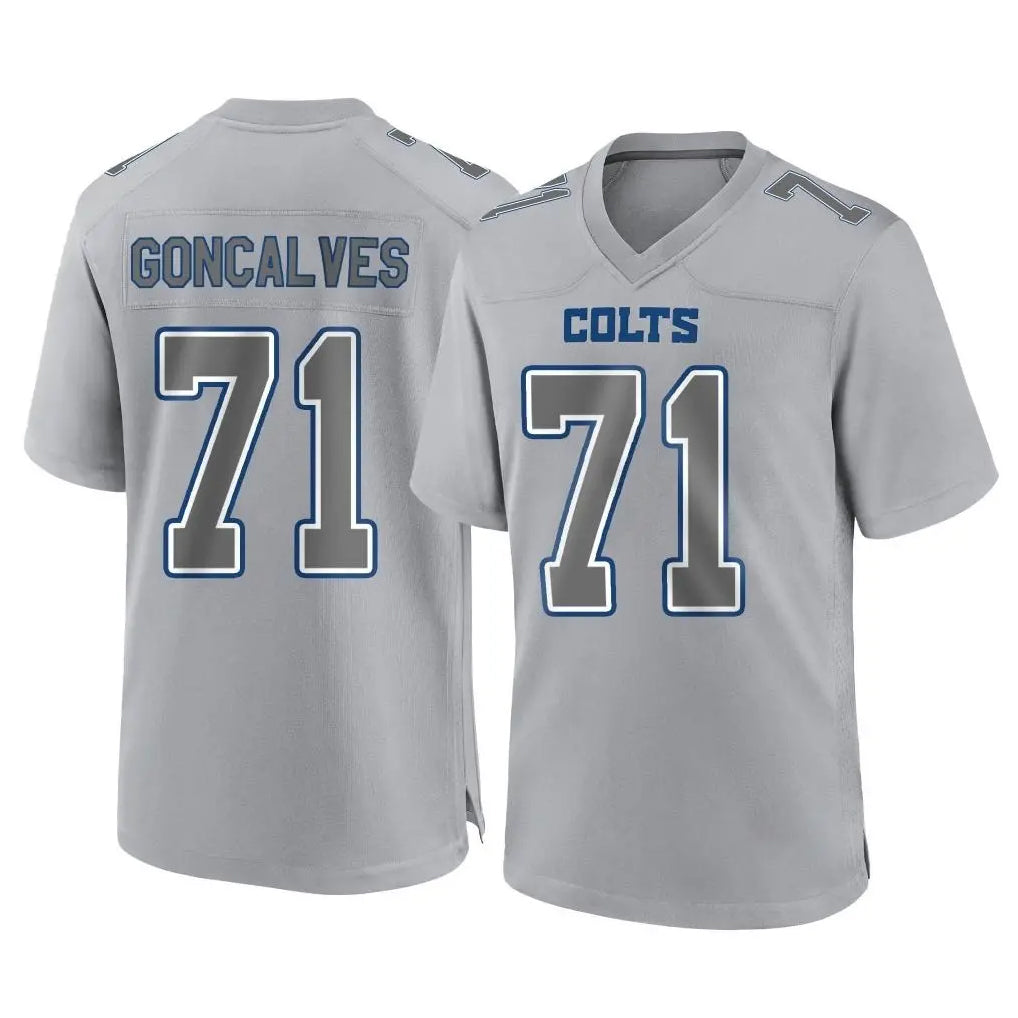 Cooneas IN.Colts #71 Matt Goncalves Player Gray Atmosphere Fashion Home Game Stitched Jerseys