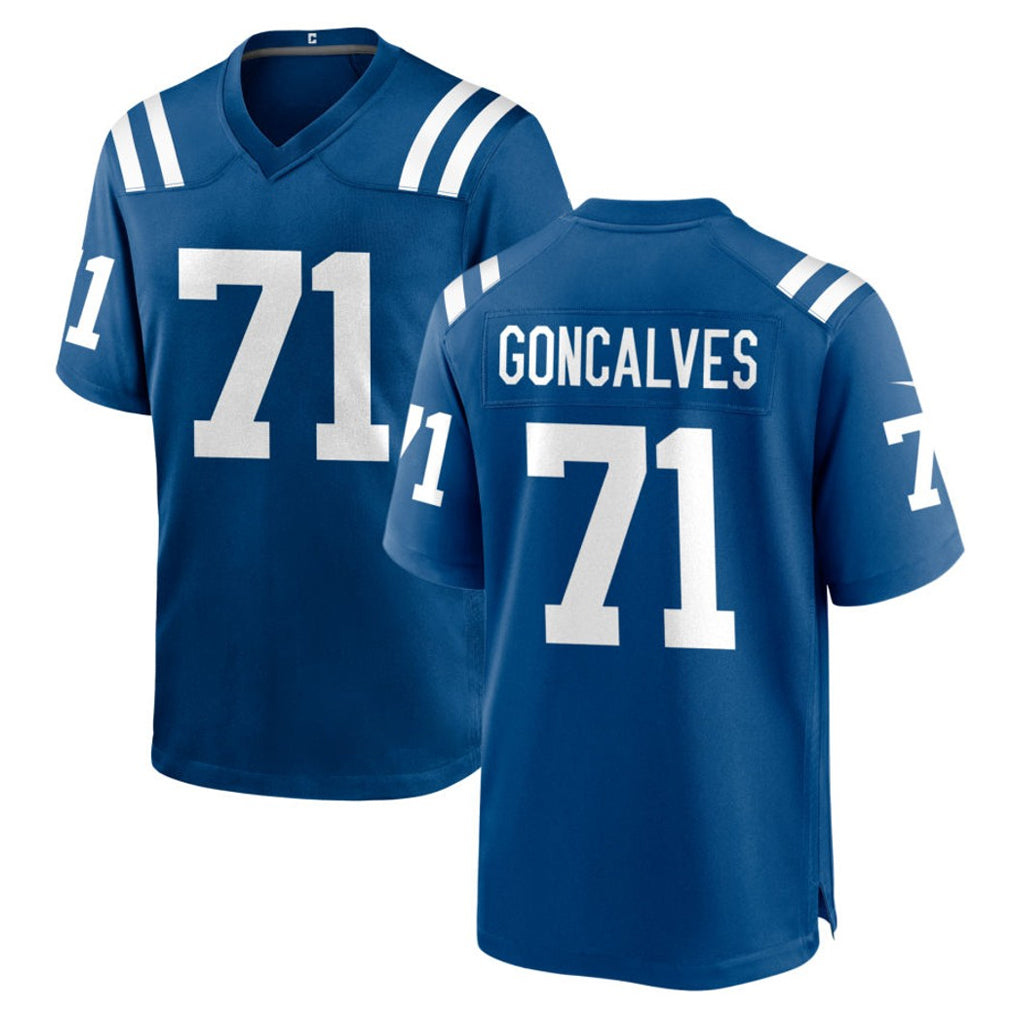 Cooneas IN.Colts #71 Matt Goncalves Player Royal Home Game Stitched Jerseys