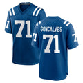 Cooneas IN.Colts #71 Matt Goncalves Player Royal Home Game Stitched Jerseys