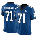 Cooneas IN.Colts #71 Matt Goncalves Player Royal Limited Indiana Nights Alternate Vapor F.U.S.E. Home Game Stitched Jerseys