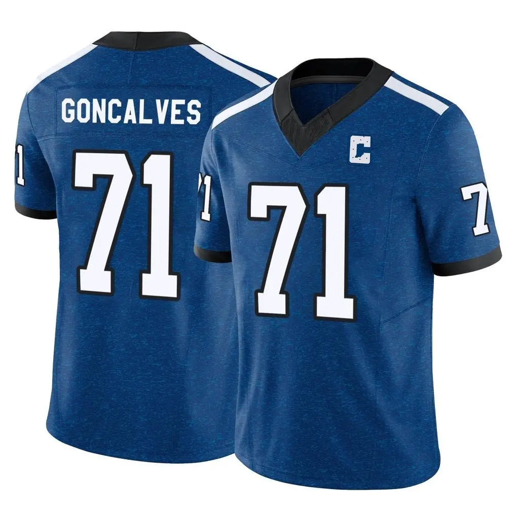 Cooneas IN.Colts #71 Matt Goncalves Player Royal Limited Indiana Nights Alternate Vapor F.U.S.E. Home Game Stitched Jerseys