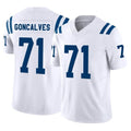 Cooneas IN.Colts #71 Matt Goncalves Player White Limited Vapor F.U.S.E. Home Game Stitched Jerseys