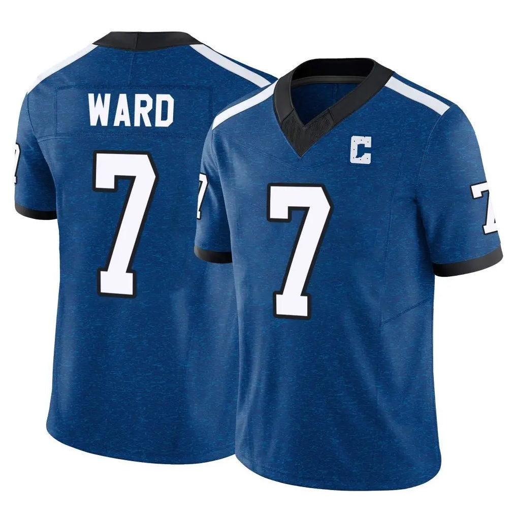 Cooneas IN.Colts #7 Charvarius Ward Sr. Player Royal Limited Indiana Nights Alternate Vapor F.U.S.E. Home Game Stitched Jerseys