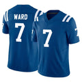 Cooneas IN.Colts #7 Charvarius Ward Sr. Player Royal Limited Vapor F.U.S.E. Home Game Stitched Jerseys
