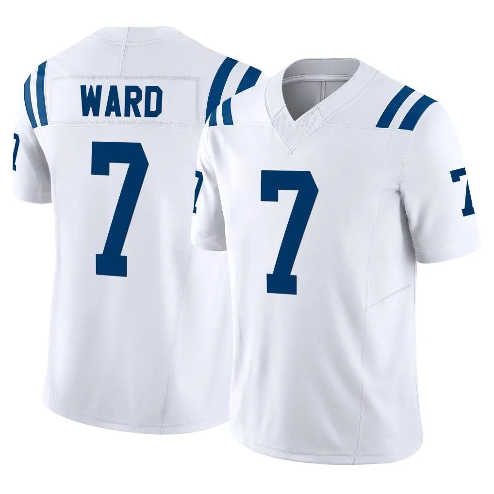 Cooneas IN.Colts #7 Charvarius Ward Sr. Player White Limited Vapor F.U.S.E. Home Game Stitched Jerseys