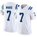 Cooneas IN.Colts #7 Charvarius Ward Sr. Player White Limited Vapor F.U.S.E. Home Game Stitched Jerseys