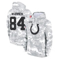 Cooneas IN.Colts #84 Tyler Warren Player Arctic Camo Salute to Service Hoodies Limited Game Stitched Jerseys