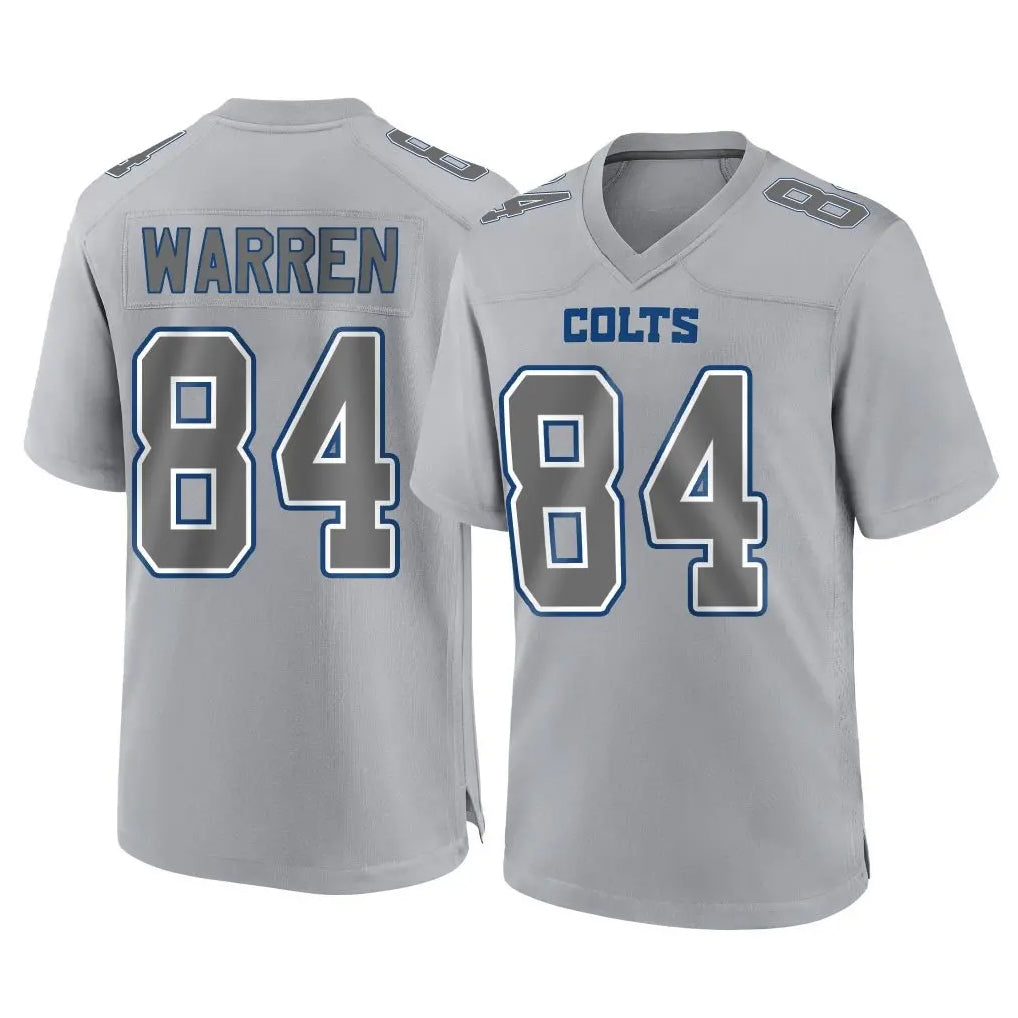 Cooneas IN.Colts #84 Tyler Warren Player Gray Atmosphere Fashion Home Game Stitched Jerseys