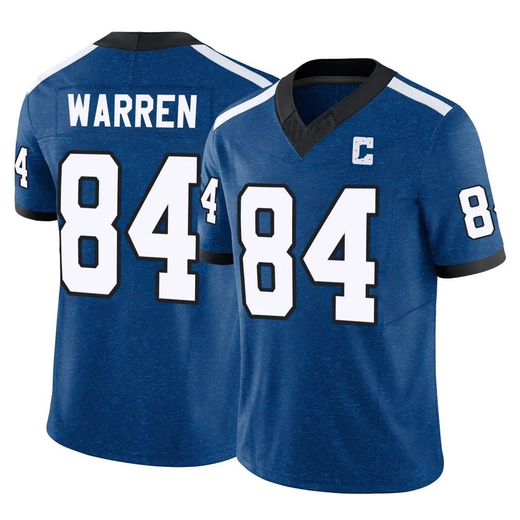 Cooneas IN.Colts #84 Tyler Warren Player Limited Indiana Nights Alternate Vapor F.U.S.E. Royal Stitched Jerseys