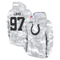 Cooneas IN.Colts #97 Laiatu Latu Player Arctic Camo Salute to Service Hoodies Limited Game Stitched Jerseys