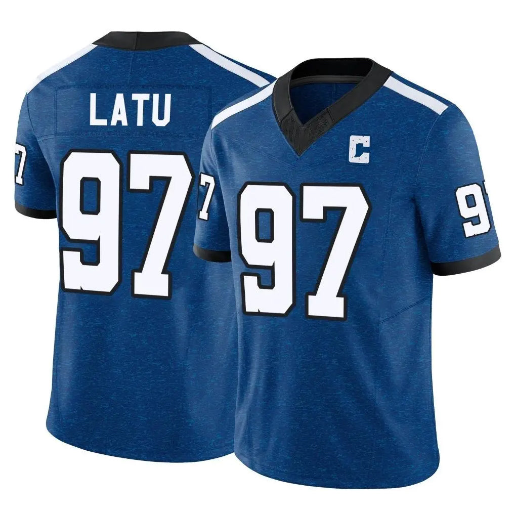 Cooneas IN.Colts #97 Laiatu Latu Player Royal Limited Indiana Nights Alternate Vapor F.U.S.E. Home Game Stitched Jerseys