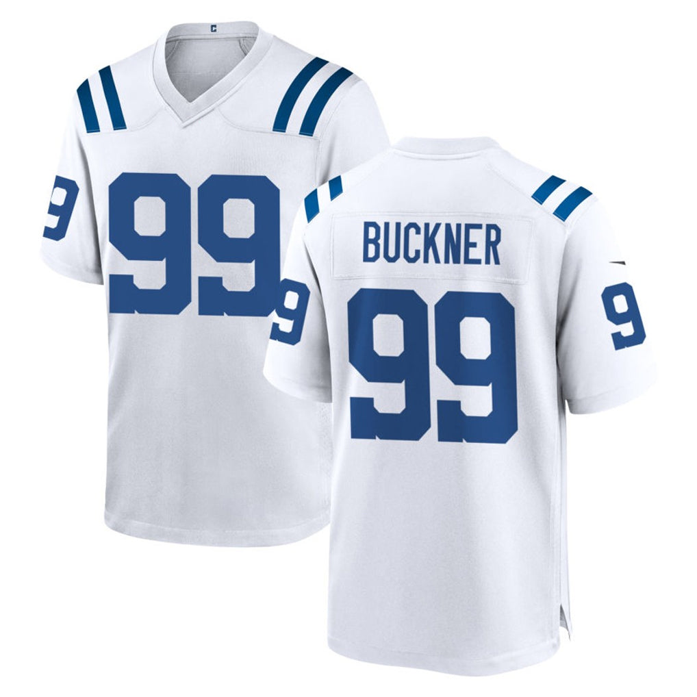 Cooneas IN.Colts #99 DeForest Buckner Player White Home Game Stitched Jerseys
