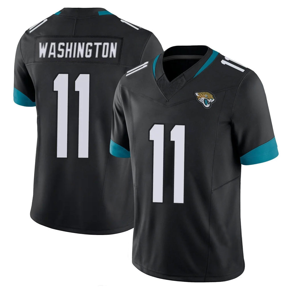 Cooneas J.Jaguars #11 Parker Washington Player Black Vapor F.U.S.E. Limited Home Game Stitched Jerseys