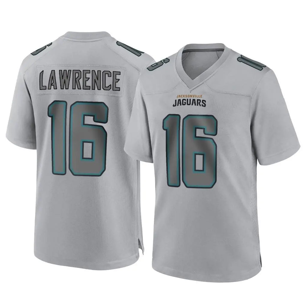 Cooneas J.Jaguars #16 Trevor Lawrence Player Gray Atmosphere Fashion Home Game Stitched Jerseys
