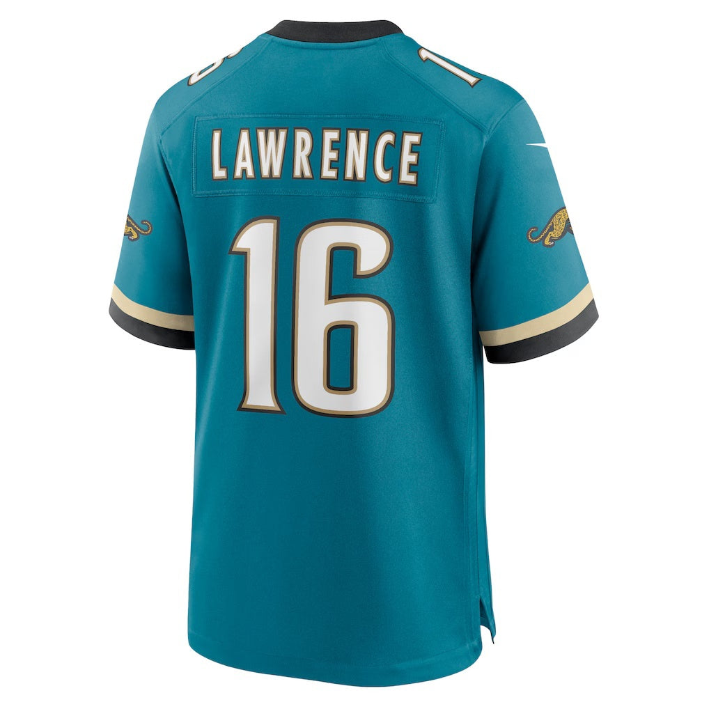 Cooneas J.Jaguars #16 Trevor Lawrence Teal Prowler Throwback Player Game Stitched Jerseys