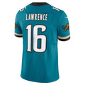 Cooneas J.Jaguars #16 Trevor Lawrence Teal Prowler Throwback Vapor F.U.S.E. Limited Stitched Jerseys