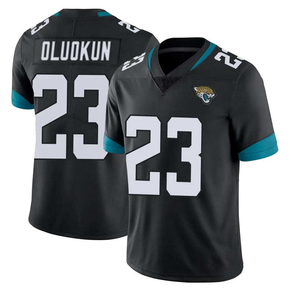 Cooneas J.Jaguars #23 Foyesade Oluokun Player Black Vapor Untouchable Limited Home Game Stitched Jerseys