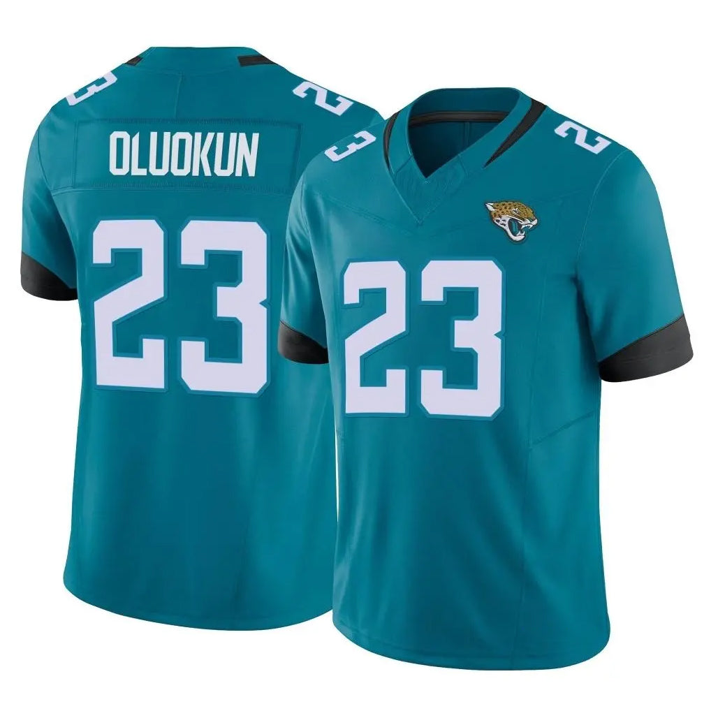 Cooneas J.Jaguars #23 Foyesade Oluokun Player Teal Vapor F.U.S.E. Limited Home Game Stitched Jerseys