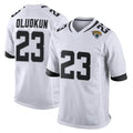 Cooneas J.Jaguars #23 Foyesade Oluokun Player White Home Game Stitched Jerseys