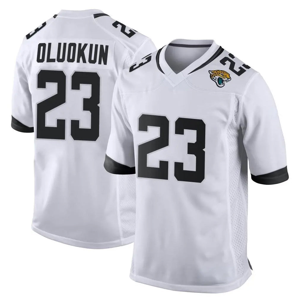 Cooneas J.Jaguars #23 Foyesade Oluokun Player White Home Game Stitched Jerseys