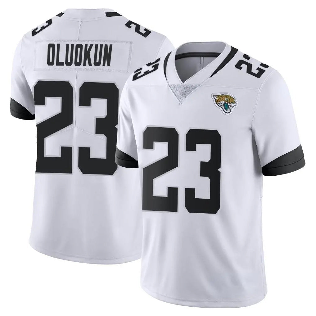Cooneas J.Jaguars #23 Foyesade Oluokun Player White Vapor Untouchable Limited Home Game Stitched Jerseys