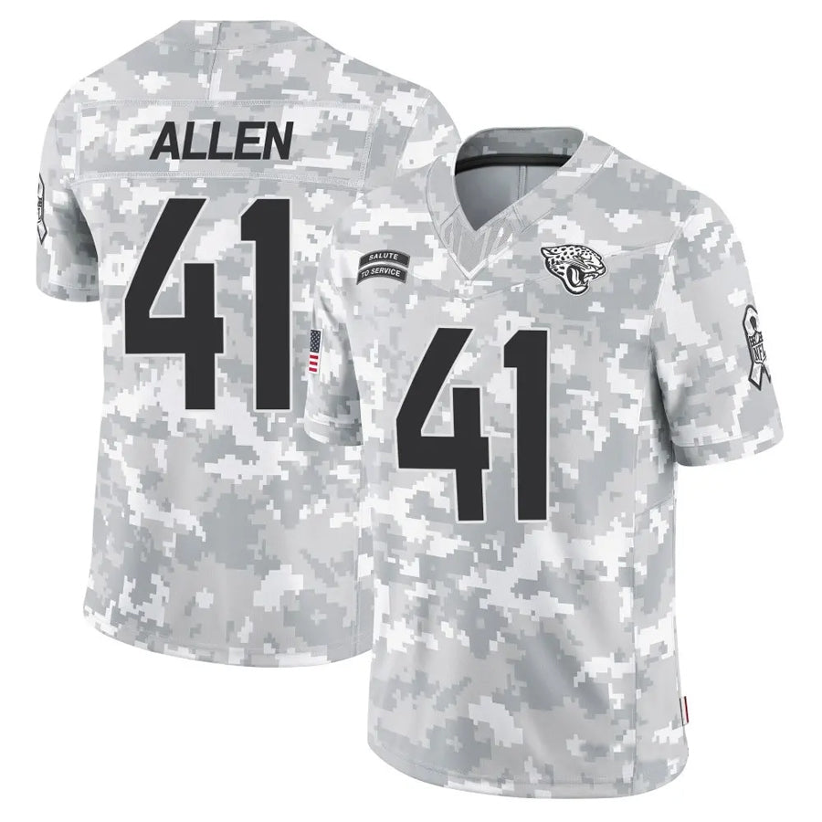 Cooneas J.Jaguars #41 Josh Hines-Allen Player Arctic Camo Salute to Service Limited Football Jerseys